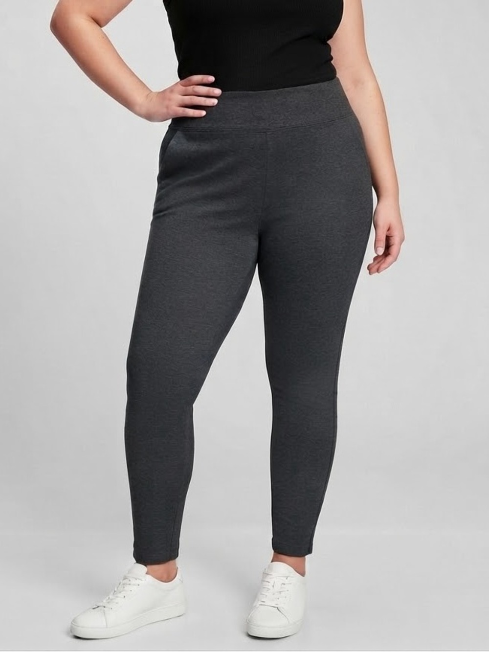 PENNINGTONS Grey Stretch 28” Leggings 5X